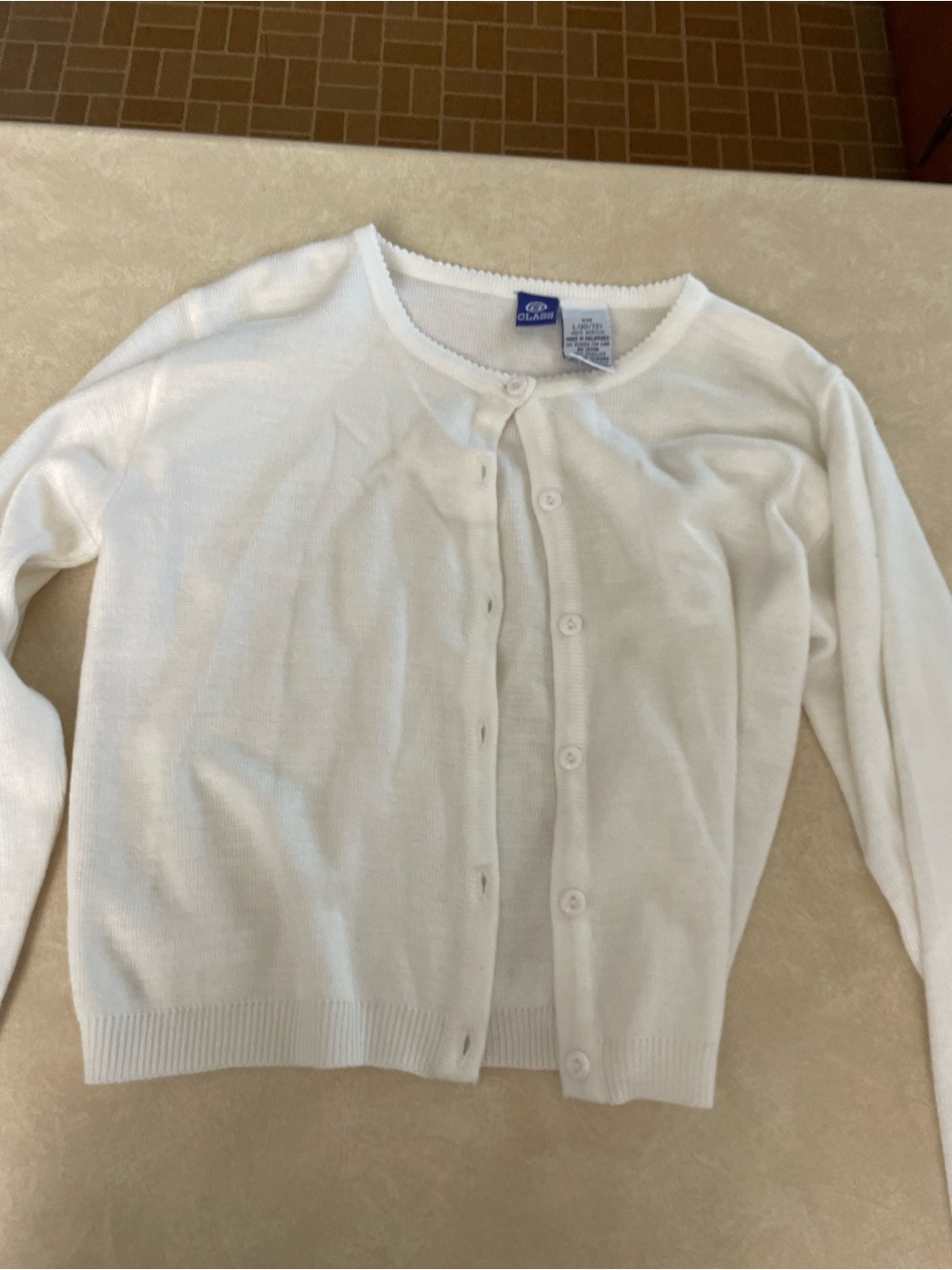 Classic White Button-Front Cardigan Sweater